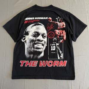 Rodman Apparel Dennis Rodman The Worm T-Shirt Size Small Black